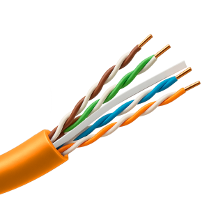 Uniview UV-UTP6-305-BC-LSZH-Dca-OR Cable UTP rígido libre de halógenos - Categoría 6 - Cumple con 90m Fluke test - Conductor OFC