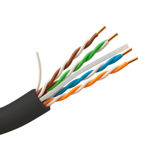 Uniview UV-UTP6-305-BC-OUTDOOR Cable UTP rígido de exterior - Categoría 6 - Cumple con 90m Fluke test - Conductor OFC, pureza