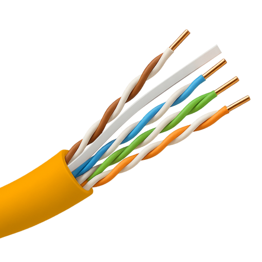 Uniview UV-UTP6-305-LSZH-Dca-OR Cable UTP uniview libre de halógenos - Categoría 6 - Cumple con 90m Fluke test - Rollo de 305