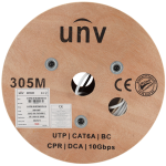 Uniview UV-UTP6A-300-BC23AWG-DCA-R-W Uniview cable UTP Categoría 6A - Conductor OFC,100% cobre - Diámetro 23 AWG-0,55mm -