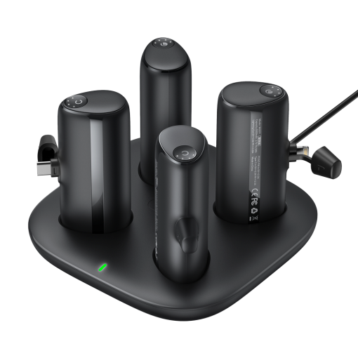 Veger VG-W007 VEGER 4 power banks con base de cargaCapacidad 5000mAh / Power bankEntradas POGO Pin, USB-C