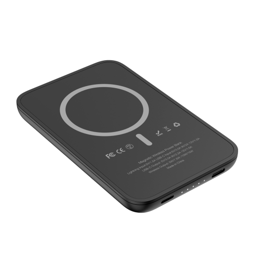 Veger VG-W0553P VEGER Power bank magnética inalámbricaCapacidad 5000mAhEntradas USB-C, LightningSalidas USB-C