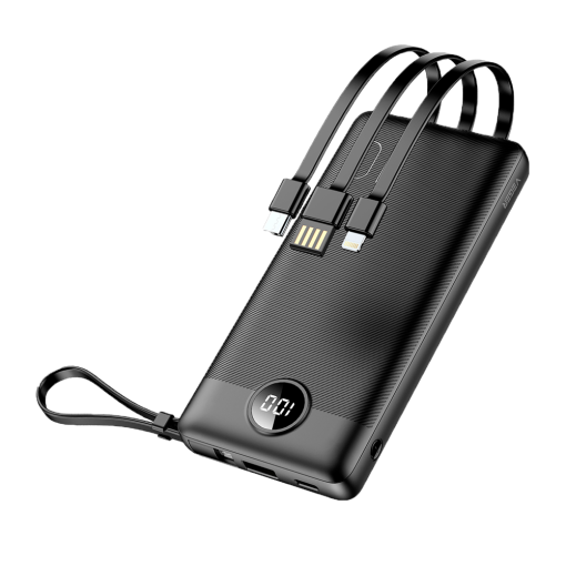 Veger VG-W1116 VEGER Power bank con pantalla LCDCapacidad 10000mAhEntradas USB-C, Cable USB-ASalidas USB-C