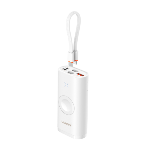 Veger VG-W1162S VEGER Mini Power bank con LEDs cargaCapacidad 10000mAhEntradas USB-C, LightningSalidas 2x
