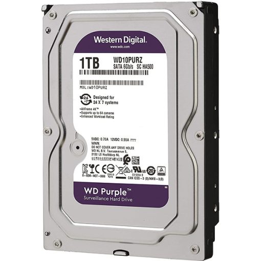 Western Digital WD11PURZ Disco duro | Western Digital Purple | 1TB | Capacidad 1 TB
