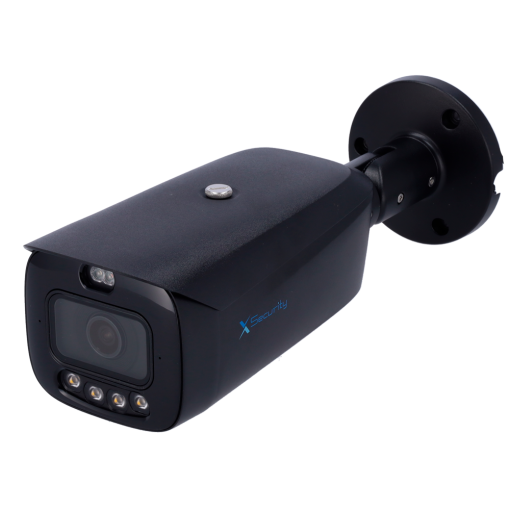 X-Security XS-IPB619CA-4U-WIZCOLOR-TIOC-BLACK Cámara Bullet IP 4 Megapixel Wizcolor - 1/1.8” Progressive Scan CMOS - Lente 2.8 mm | IR+Luz