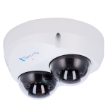 X-Security XS-IPD850A-4U-MIND X-Security Cámara IP Domo dual - 2x 4 Megapíxel (2560x1440) - Lente fija 2.8mm - WDR 120dB |