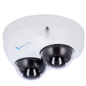 X-Security XS-IPD850A-4U-MIND X-Security Cámara IP Domo dual - 2x 4 Megapíxel (2560x1440) - Lente fija 2.8mm - WDR 120dB |