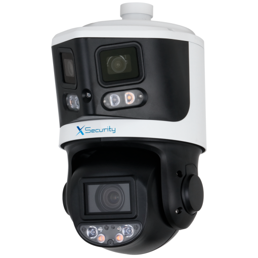 X-Security XS-IPSD5510TA-8P-TIOC-TANDEM X-Security IP tándem gama ULTRA - Doble Lente (Panorámica 8Mpx + PTZ 4Mpx) - Lente PTZ 4~40 mm