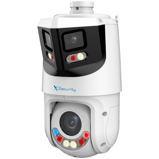 X-Security XS-IPSD6325TA-8P-TIOC-TANDEM X-Security IP tándem gama ULTRA - Doble Lente (Panorámica 8Mpx + PTZ 4Mpx) - Lente PTZ 5~125