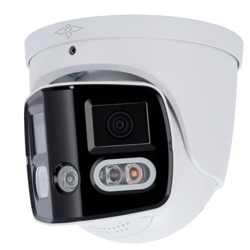 X-Security XS-IPT180A-8U-PAN-TIOC Cámara Turret IP X-Security 8 Megapíxel - Active Deterrence | SMD 4.0 - 2 Lentes 2.8 mm / Dual