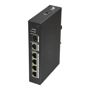 X-Security XS-SW06-DIN X-Security - Switch Carril DIN - 4 puertos RJ45 + 1 Gigabit Combo Port - Velocidad 10/100 Mbps