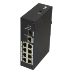 X-Security XS-SW09-C-DIN X-Security - Switch Industrial - 8 puertos RJ45 + 1 Uplink GIGA + 1 SFP - Velocidad 10/100