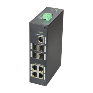X-Security XS-SW09-GF-DIN Switch X-Security - 5 Puertos RJ-45 - 4 Puertos SFP Gigabit - Velocidad 10/100/1000 Mbps -