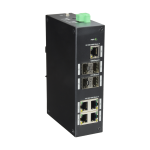 X-Security XS-SW09-GF-DIN Switch X-Security - 5 Puertos RJ-45 - 4 Puertos SFP Gigabit - Velocidad 10/100/1000 Mbps -