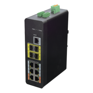 X-Security XS-SW1006HIPOE-MFG-120-DIN X-Security Industrial L2 Managed Switch - 10 Puertos Totales (6 PoE GE / 4 Uplinks 1G SFP) -