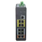 X-Security XS-SW1006HIPOE-MFG-120-DIN X-Security Industrial L2 Managed Switch - 10 Puertos Totales (6 PoE GE / 4 Uplinks 1G SFP) -