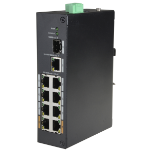 X-Security XS-SW1008POE-96-DIN Switch PoE X-Security - 8 puertos PoE + 1 Uplink RJ45 - Velocidad 10/100 Mbps - Potencia 30 W
