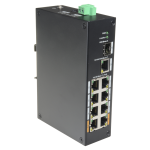 X-Security XS-SW1008POE-96-DIN Switch PoE X-Security - 8 puertos PoE + 1 Uplink RJ45 - Velocidad 10/100 Mbps - Potencia 30 W