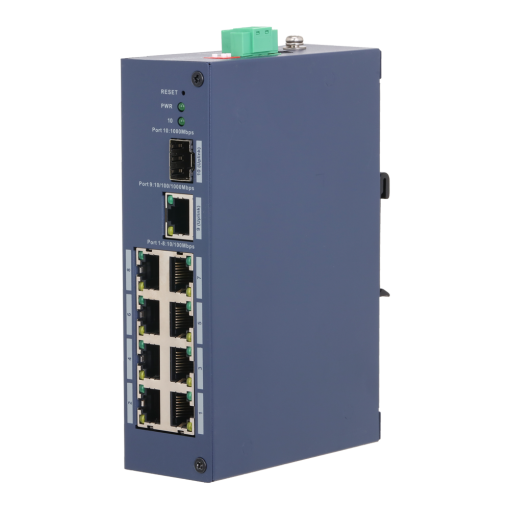 X-Security XS-SW8GE1GE1SFP-MGD Switch gestionable L2 con 8x RJ45 y 2x Uplink - 8 puertos de red local a 10/100 Mbps - Uplink