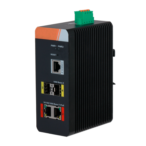 X-Security XS-SWI0402HIPOE-MGF-120-DIN X-Security Industrial L2 Managed Switch - 4 Puertos Totales (2 PoE GE / 2 Uplinks 1G SFP) -