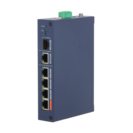 X-Security XS-SWI0604HIPOE-MF-60-DIN X-Security Industrial L2 Managed Switch - 4 puertos PoE 10/100 (Puerto 1 Hi-PoE hasta 60W) -