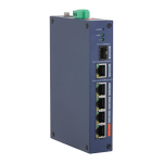 X-Security XS-SWI0604HIPOE-MF-60-DIN X-Security Industrial L2 Managed Switch - 4 puertos PoE 10/100 (Puerto 1 Hi-PoE hasta 60W) -