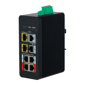 X-Security XS-SWI0704HIPOE-MGF-120-DIN X-Security Industrial L2 Managed Switch - 7 Puertos Totales (4 PoE GE / 1 GE / 2 SFP) -