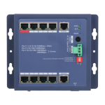 X-Security XS-SWI1008HIPOE-MFC-90-DIN X-Security Industrial L2 Managed Switch - 8 puertos PoE 10/100 (Puerto 1 BT hasta 90W) -