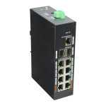 X-Security XS-SWI1108HIPOE-G120DIN Switch Industrial X-Security - 8 puertos RJ45 + 2 puertos SFP + 1 puerto RJ45 - Velocidad