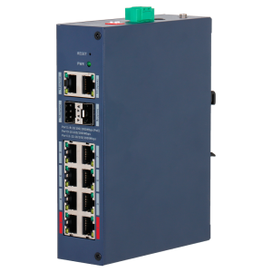 X-Security XS-SWI1208HIPOE-MGF-110-DIN X-Security Hardened L2 Managed Switch - 12 Puertos Totales (8 PoE / 2 GE / 2 SFP) - Suministro