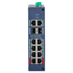 X-Security XS-SWI1208HIPOE-MGF-110-DIN X-Security Hardened L2 Managed Switch - 12 Puertos Totales (8 PoE / 2 GE / 2 SFP) - Suministro