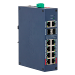 X-Security XS-SWI1208HIPOE-MGF-110-DIN X-Security Hardened L2 Managed Switch - 12 Puertos Totales (8 PoE / 2 GE / 2 SFP) - Suministro