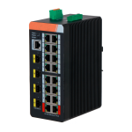 X-Security XS-SWI2016HIPOE-MGF-240-DIN X-Security Industrial L2 Managed Switch - 20 Puertos Totales (16 PoE GE / 4 Uplinks 1G SFP) -