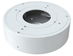TVT YXH0106 Caja de conexión para cámaras Aluminio Blanca IP65 techo y pared 132x38.8mm TVT
