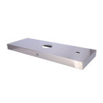 ZKTeco ZK-ACC-ITC-TS2000-1 Cubierta superior para torno - Integración de soportes verticales - 1 agujero de instalación -