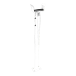 ZKTeco ZK-BG-BRACKET Soporte vertical para brazo de barrera - Compatible con ZK-PROBG30xx - Para barreras de brazo