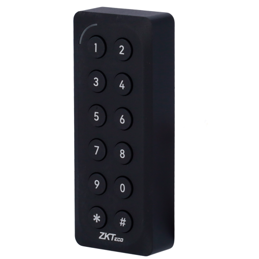 ZKTeco ZK-ER-KR902-ZK Lector de acceso para marcos - Acceso por tarjeta EM/MF/MF DESFire y PIN - Indicador LED y