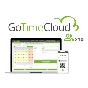 ZKTeco ZK-GOTIMECLOUD-10 Licencia nube control de presencia - 10 usuarios / 10 APPs incluidas - Fichajes remotos con