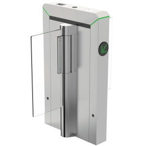 ZKTeco ZK-TS-MARS-S120-SS-600 Torno de acceso bidireccional doble - Portillo compacto con barrera acrílica plegable -