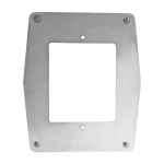 ZKTeco ZK-TSA10-1 Placa de acero personalizada para tornos - Embellecedor para lectores biométricos - Apta para