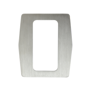 ZKTeco ZK-TSA10 Placa de acero personalizada para tornos - Embellecedor para lectores biométricos - Apta para