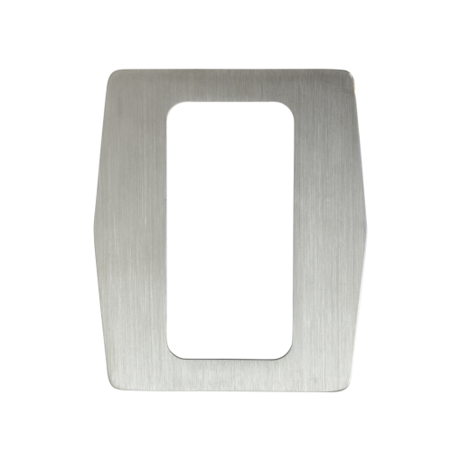 ZKTeco ZK-TSA10 Placa de acero personalizada para tornos - Embellecedor para lectores biométricos - Apta para