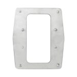 ZKTeco ZK-TSA10 Placa de acero personalizada para tornos - Embellecedor para lectores biométricos - Apta para